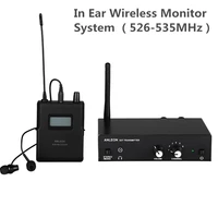 anleon s2 stereo wireless monitor system wireless earphone microphone transmitter system 526 535mhz 100 240v ntc antenna kit
