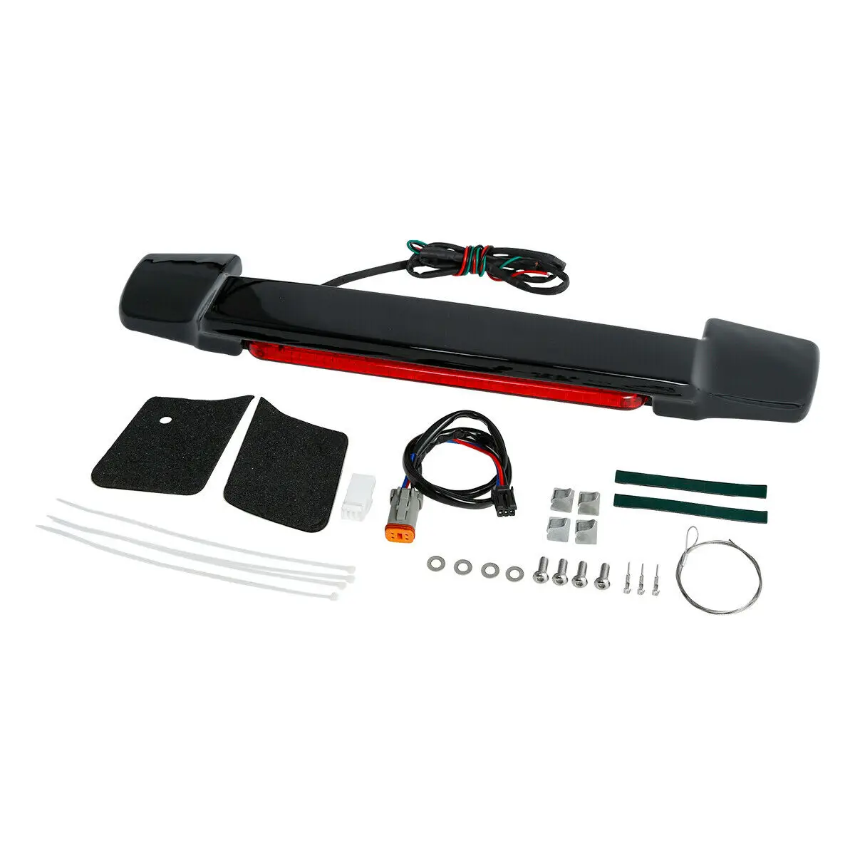 Мотоциклетный красный светодиодный багажник спойлер на фонарь для Harley Touring King