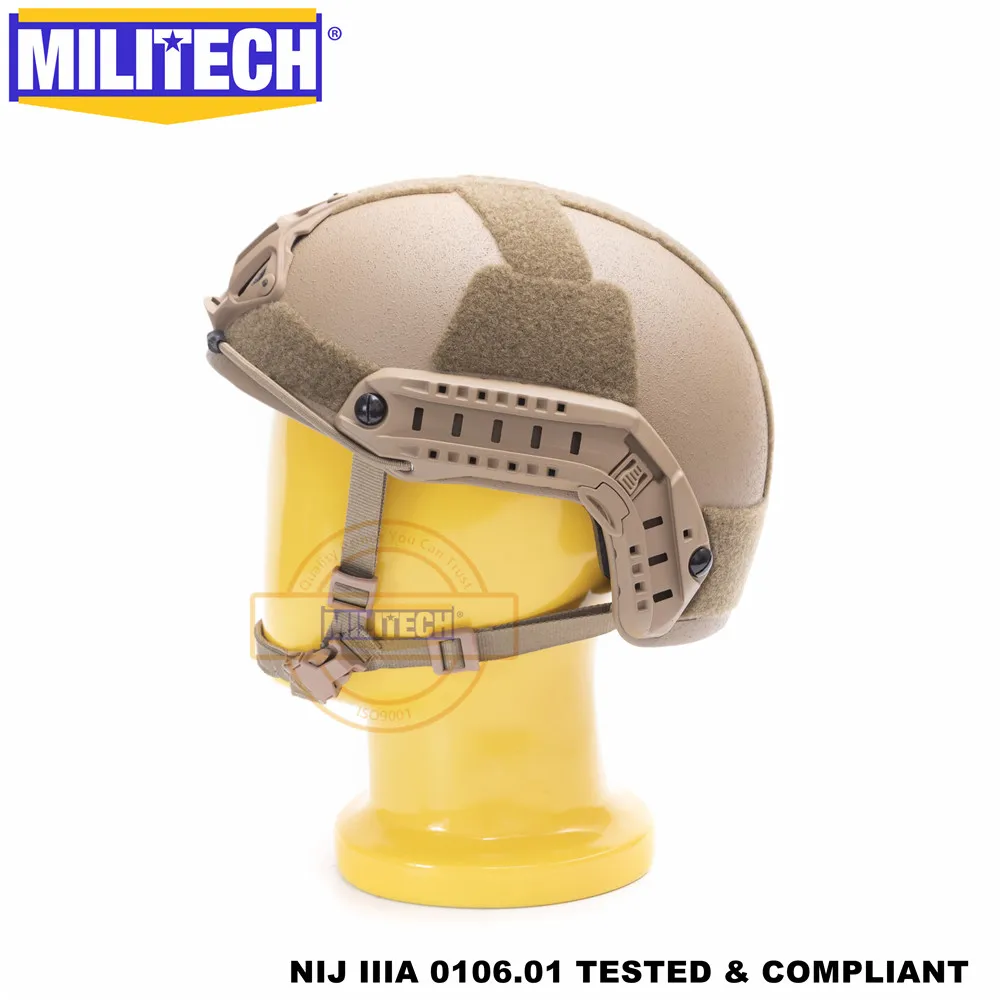 MILITECH баллистический шлем FAST CB Deluxe червячный циферблат NIJ уровень IIIA 3A с высоким вырезом ISO сертифицированный Twaron Пуленепробиваемый Шлем DEVGRU