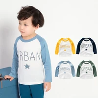 2021 summer spring childrens wear wholesale boy long sleeved mother kids clothes t shirt for boys teenager clothing 4 colour