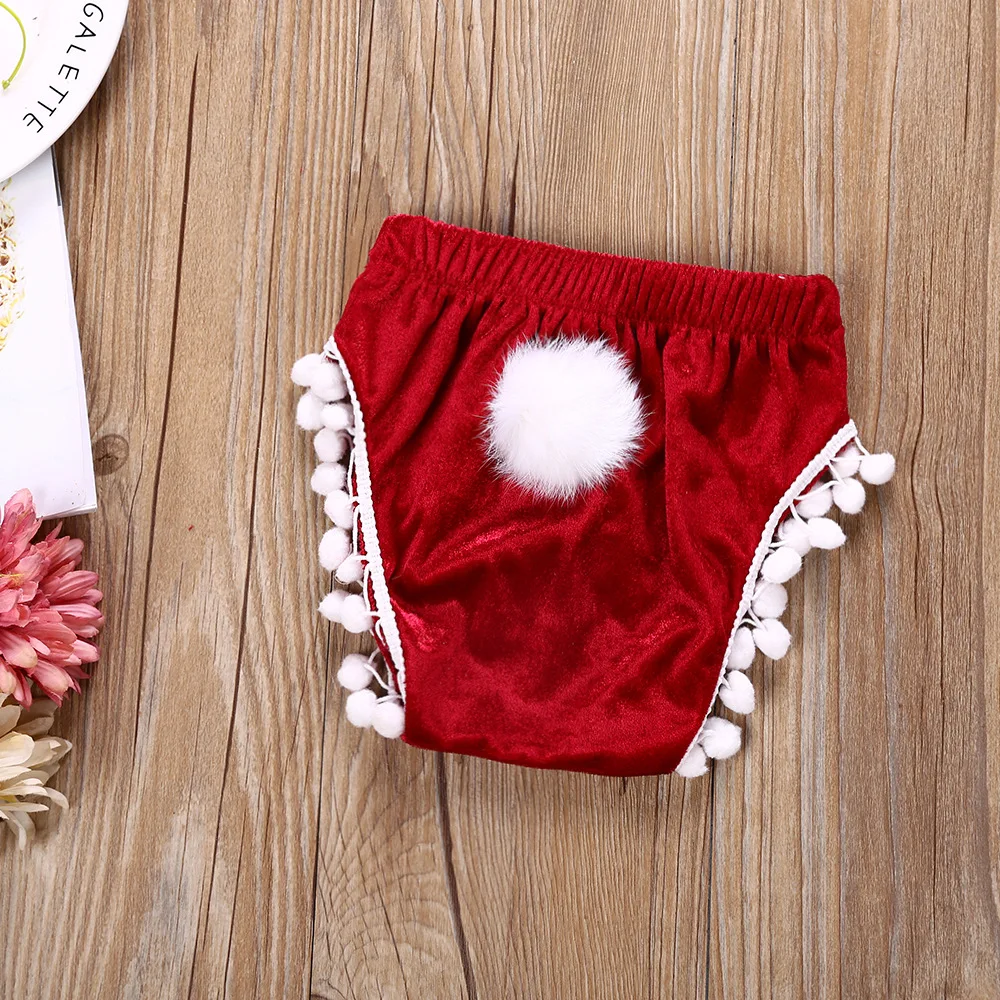 Милые бархатные шорты для маленьких девочек однотонные штаны с высокой талией