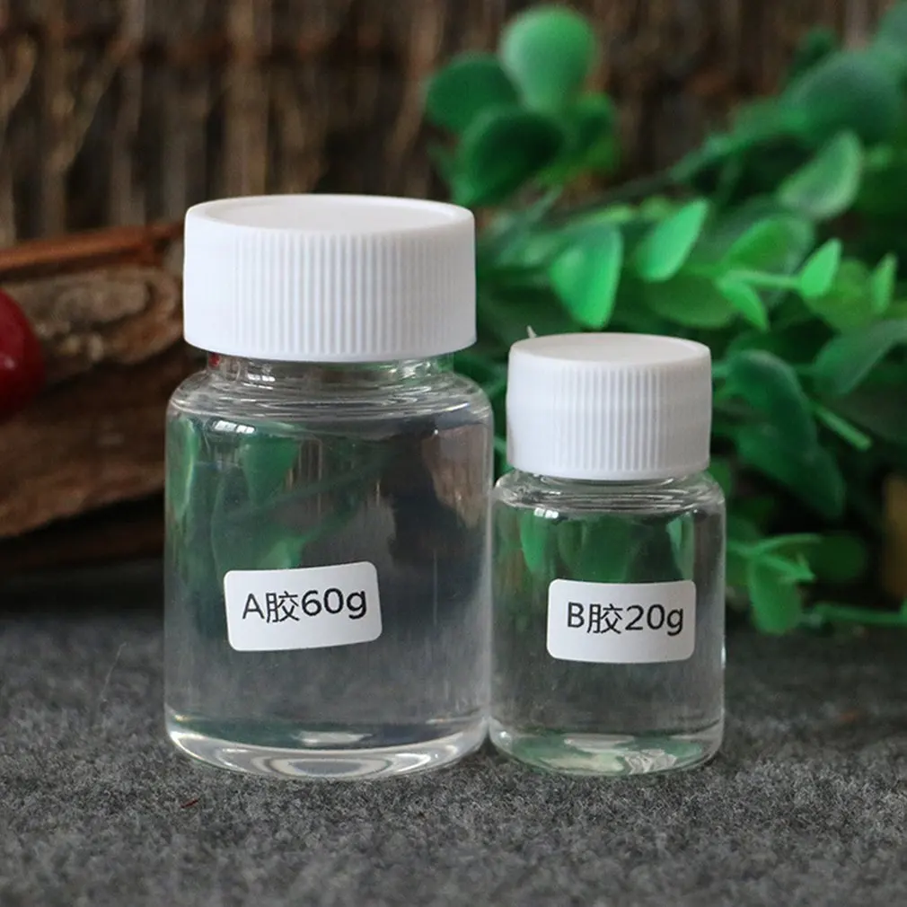 Ультра прозрачная усеяны искусственными драгоценными камнями Клей