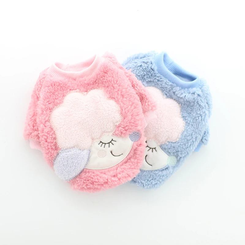 Зимняя одежда для собак толстовки с капюшоном мультяшных пальто кошек щенков