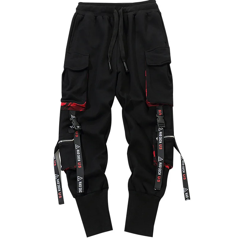 

2021 Hip-hop pants hip-hop overalls men's loose casual trendy brand men's pants autumn feet trousers Korean trend 3XL