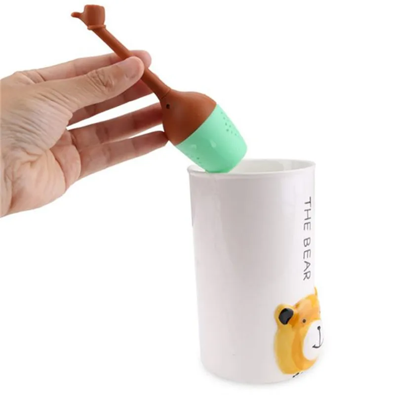 

Gesture Tea Infuser Creative Silicone Tea Filter Tea Set With Separate Tea Bags Loose Leaf Herbal Spice Holder Tea Brewing Tools