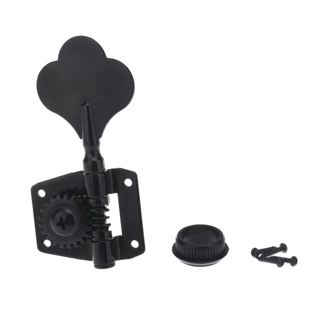 Musiclily Pro 2x2 открытая Шестерня Колки для бас-гитары машинные головки тюнинг ключи колышки для прецизионных джазовых басов, черный