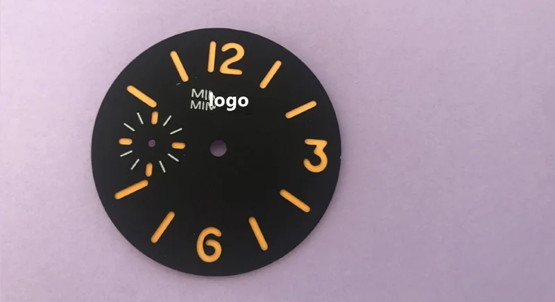 Светящийся циферблат для часов 39 мм стерильный сэндвич с логотипом ETA 6497 запасные