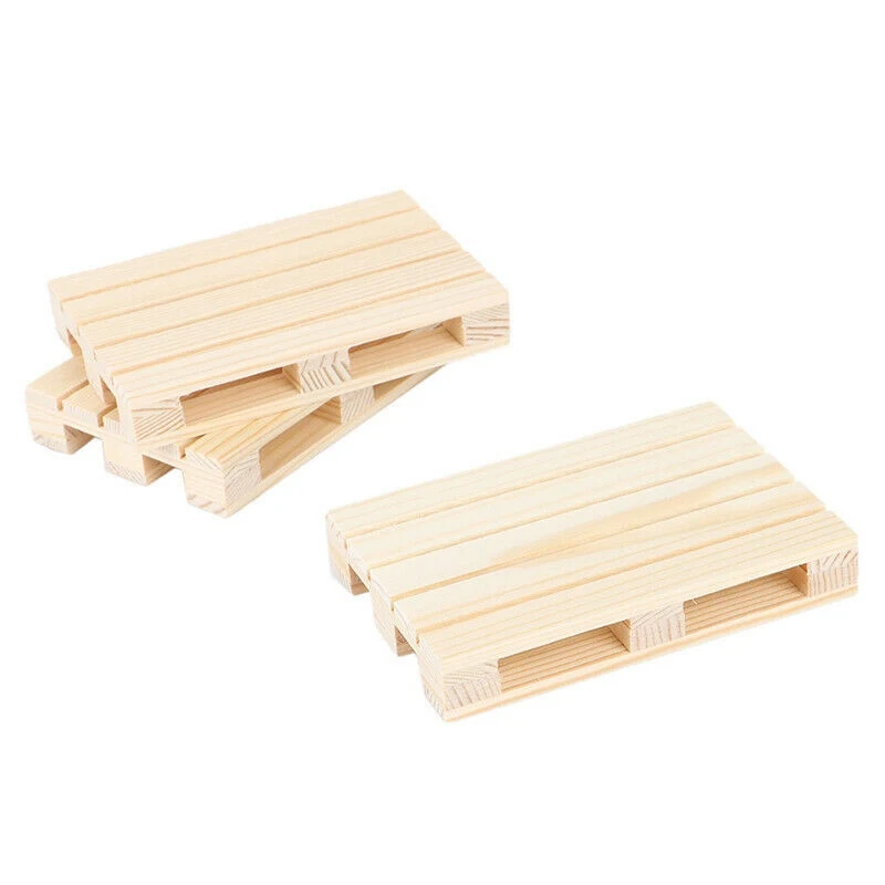 

Beverage Coasters Cup Coaster Pot Mat Insulation Pad New Mini Wooden Pallet Pot Mat