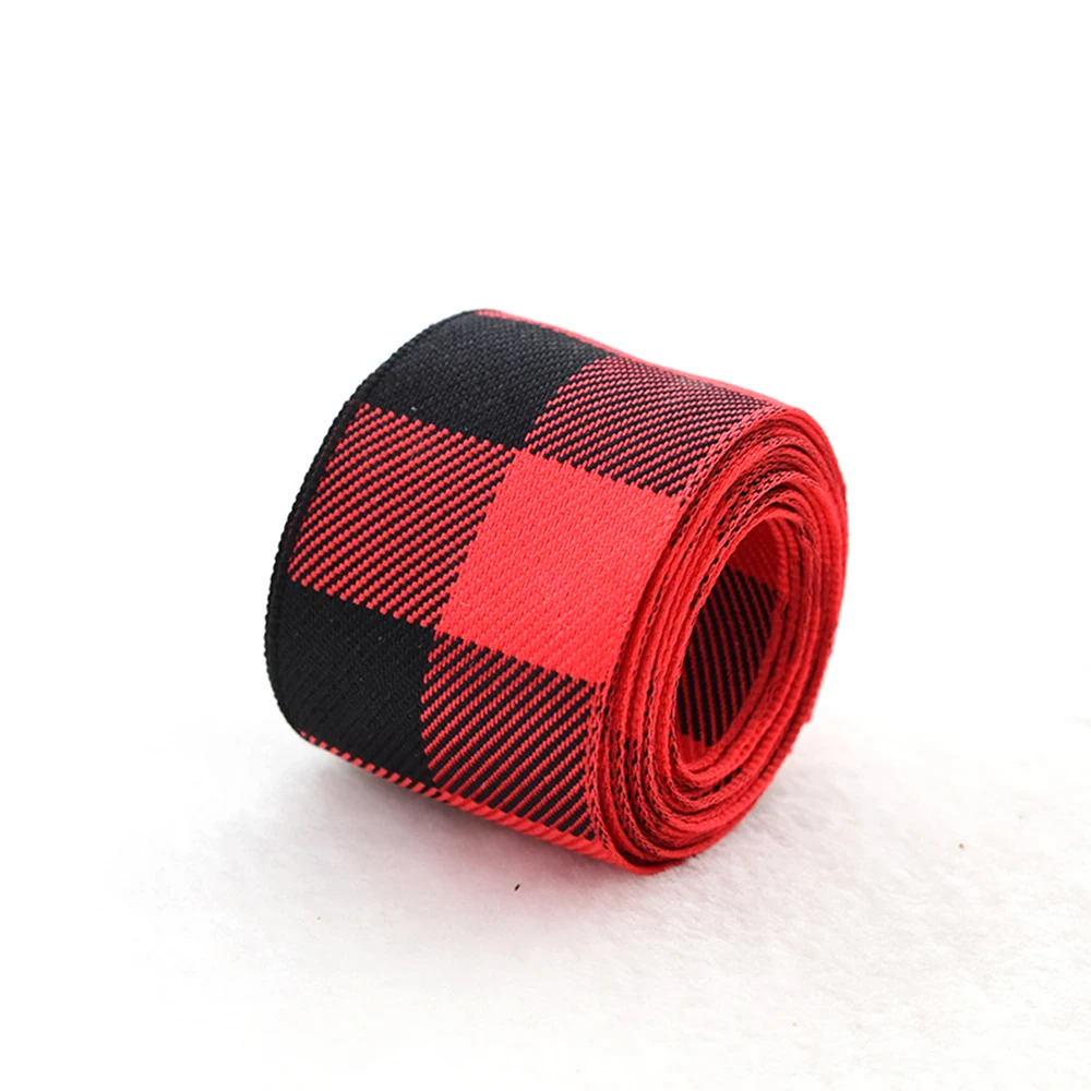 2 м клетчатая полотняная лента обертывание DIY браслет ручной работы Подарочная