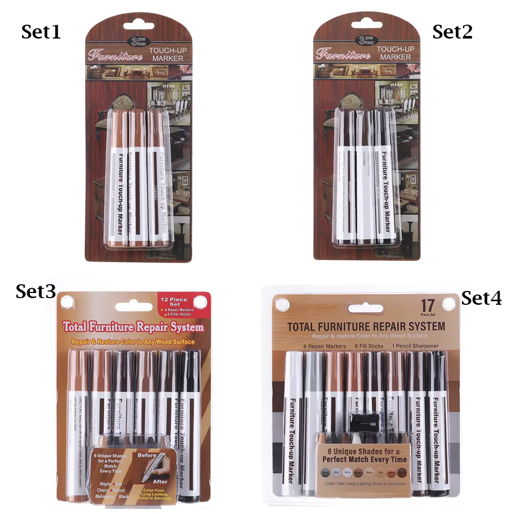 2 шт. наполнитель палочки царапины мебели исправить воск восстановить задний фон