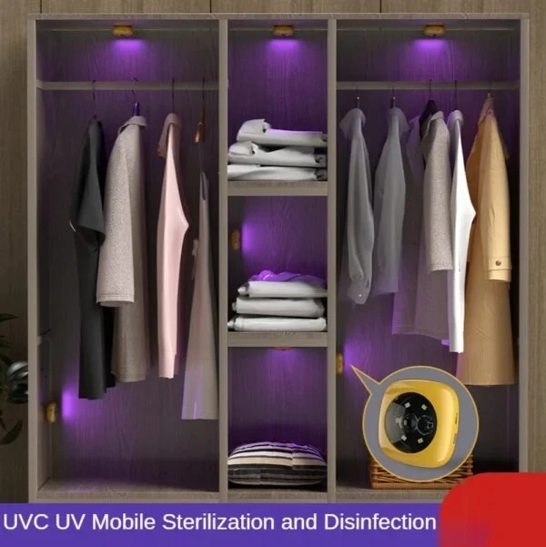 

UVC Automatic LED Germicidal lamp Hood Wardrobe Toilet Cupboard Trash Can Pond Disinfection Light Barrier Baffle Plate