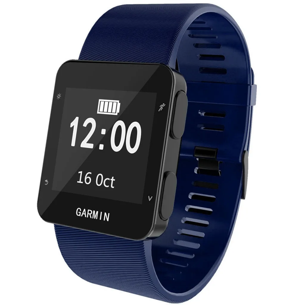 Спортивный силиконовый сменный Браслет с ремешком для Garmin Forerunner 30 35 Смарт часы браслет аксессуары#923