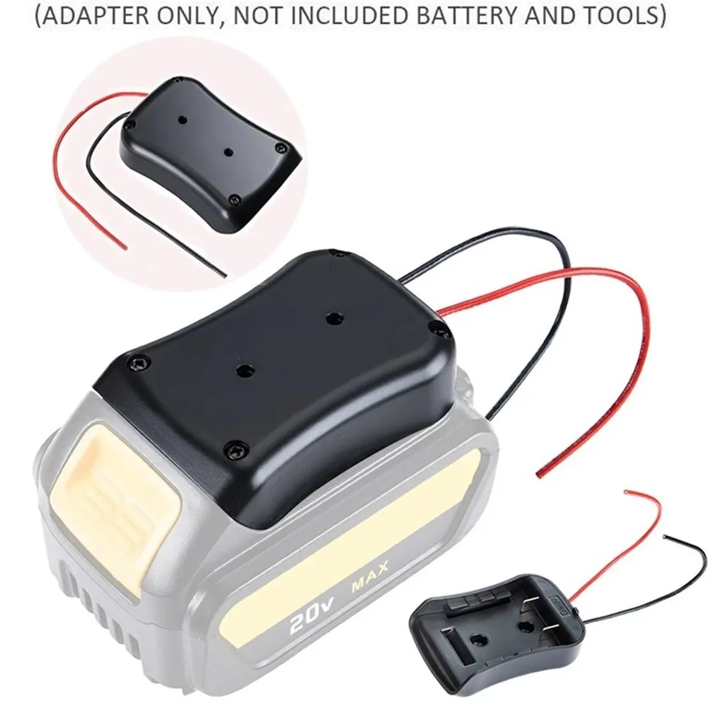 

For DeWALT 14.4/18/20v Li-Ion Battery Power Connector Adapter Dock Holder With 14 Awg Wires Connectors Power Tool Accessory