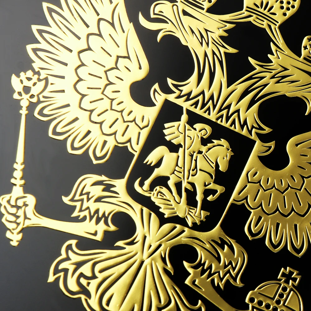 1 шт. наклейка на автомобиль герб России |