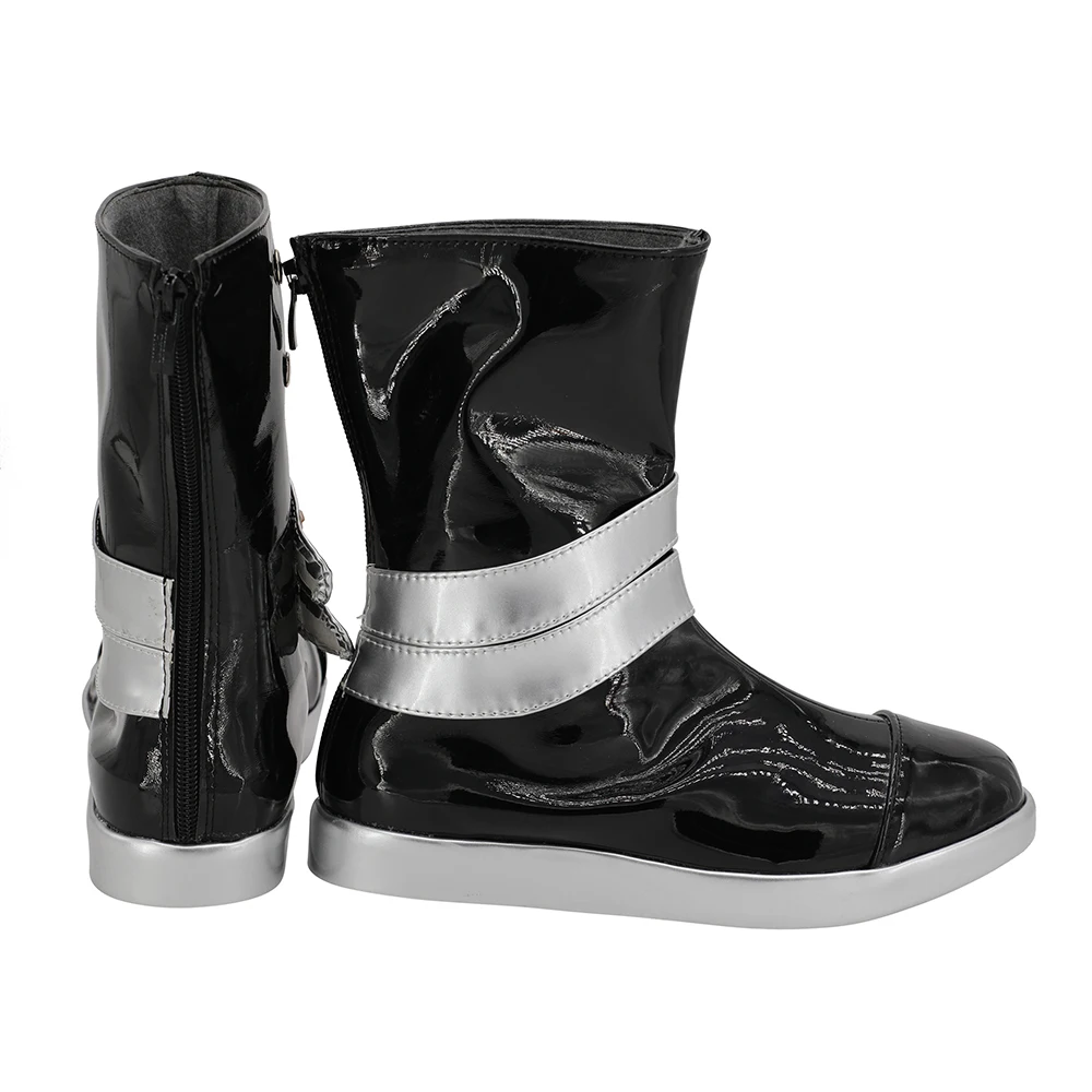 Сапоги из черной кожи для косплея по заказу мальчиков и девочек | Тематическая