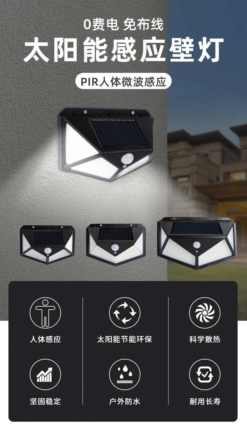 

Post Outdoor Solar Lamp Garden Sensor Led Lights Wall Lamp Luminaire Solar Lamps Landscape Lighting Ogrod Outdoor Decor BI50SL