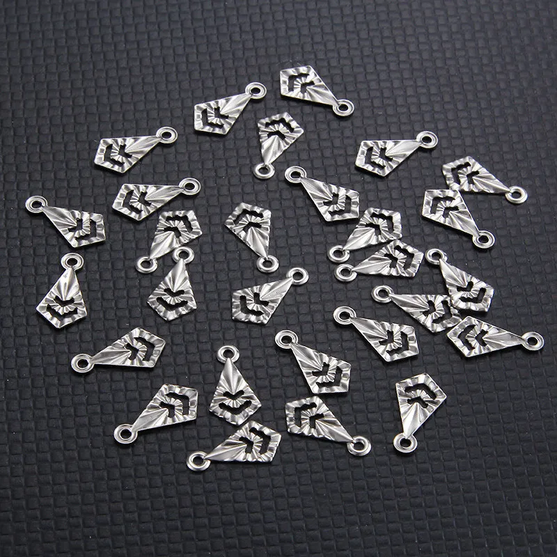 

20pcs Drop Shaped Charms Stainless Steel Geometric Pendant Earrings Bracelet Connectors For DIY Jewelry Making Accessories