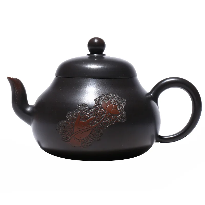 

Yixing original mine purple clay pot famous artisan nixing pottery siting pot travel set tea set