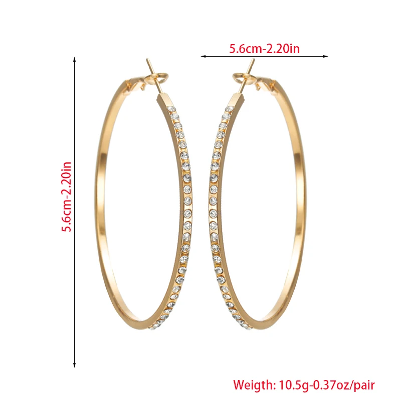 Женские серьги-кольца CARTER LISA круглые серьги золотого и серебряного цветов с