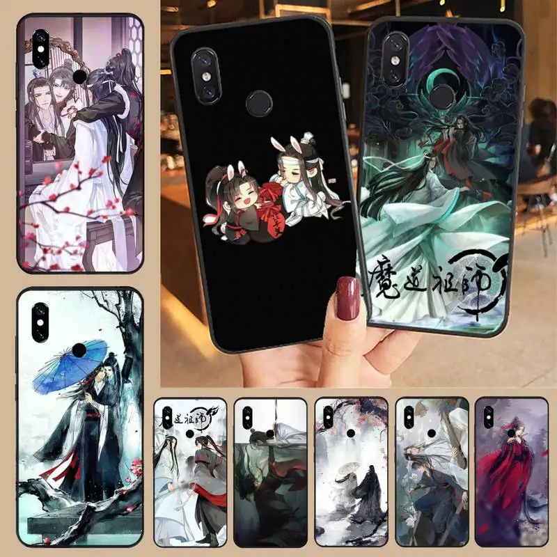 Мягкий силиконовый черный чехол для телефона mo dao zu shi Anime boy love Xiaomi Redmi 4x5 plus 6A 7 7A 8 mi8