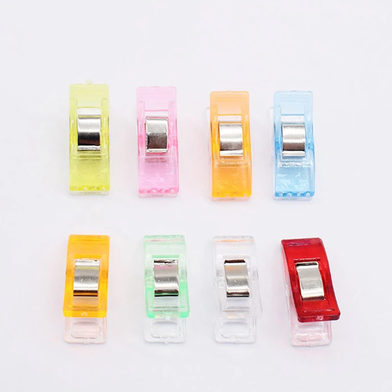 20 штук Швейные зажимы многоцветный ПВХ Пластиковые тканевые лоскутное Крафта