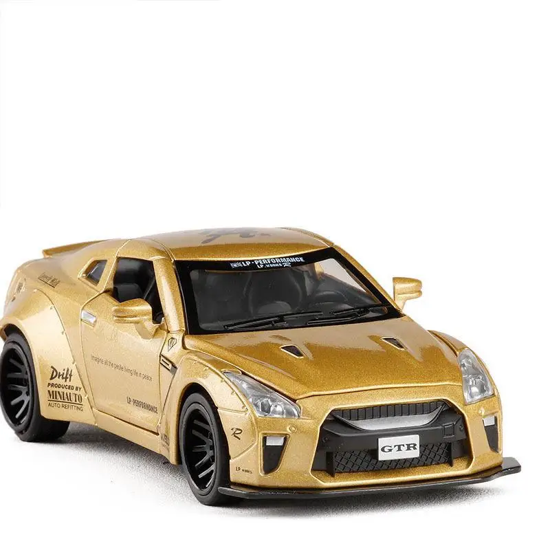 1:32 моделирование Nissan GTR соревнований модель автомобиля из сплава литой под