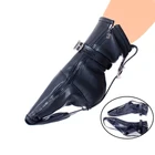 Женский Фетиш бондаж для ног сдержанные ботинки для ног комплект для сексуального бондажа мягкие бриллиантовые ограничители Для Ног пинетки взрослые секс-игрушки