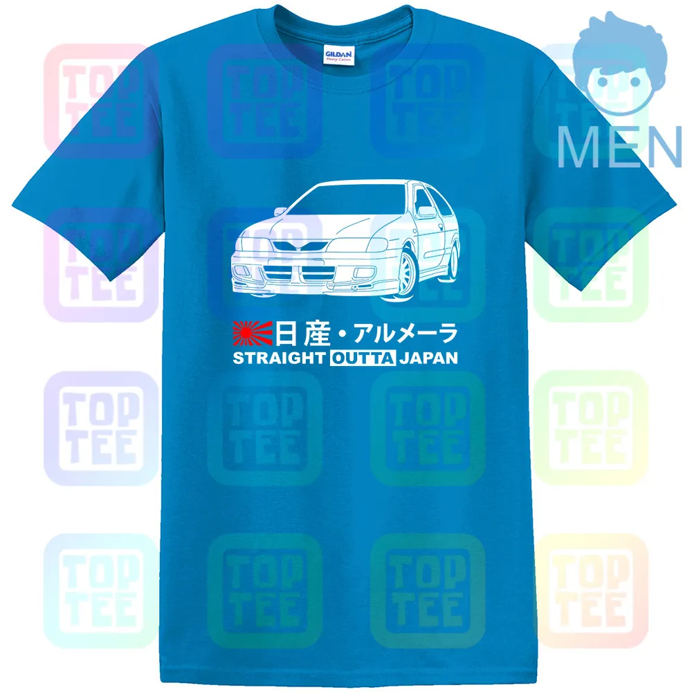 Королевский синий GT-shirt Nissan Almera 2,0 GTi N15 '98-'00 футболка - Цвет: Королевский синий