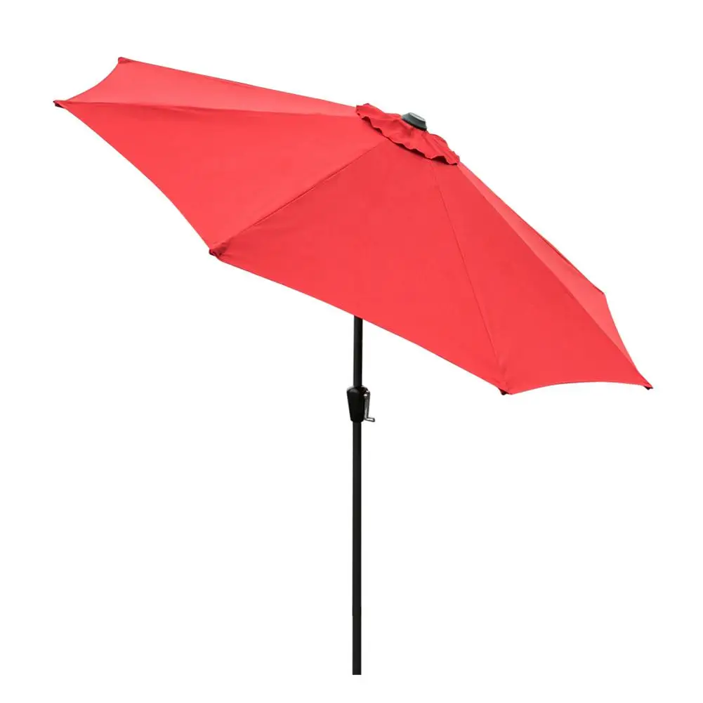 

2.7m Hand-cranking Waterproof Folding Sunshade Outdoor Patio Umbrella Red
