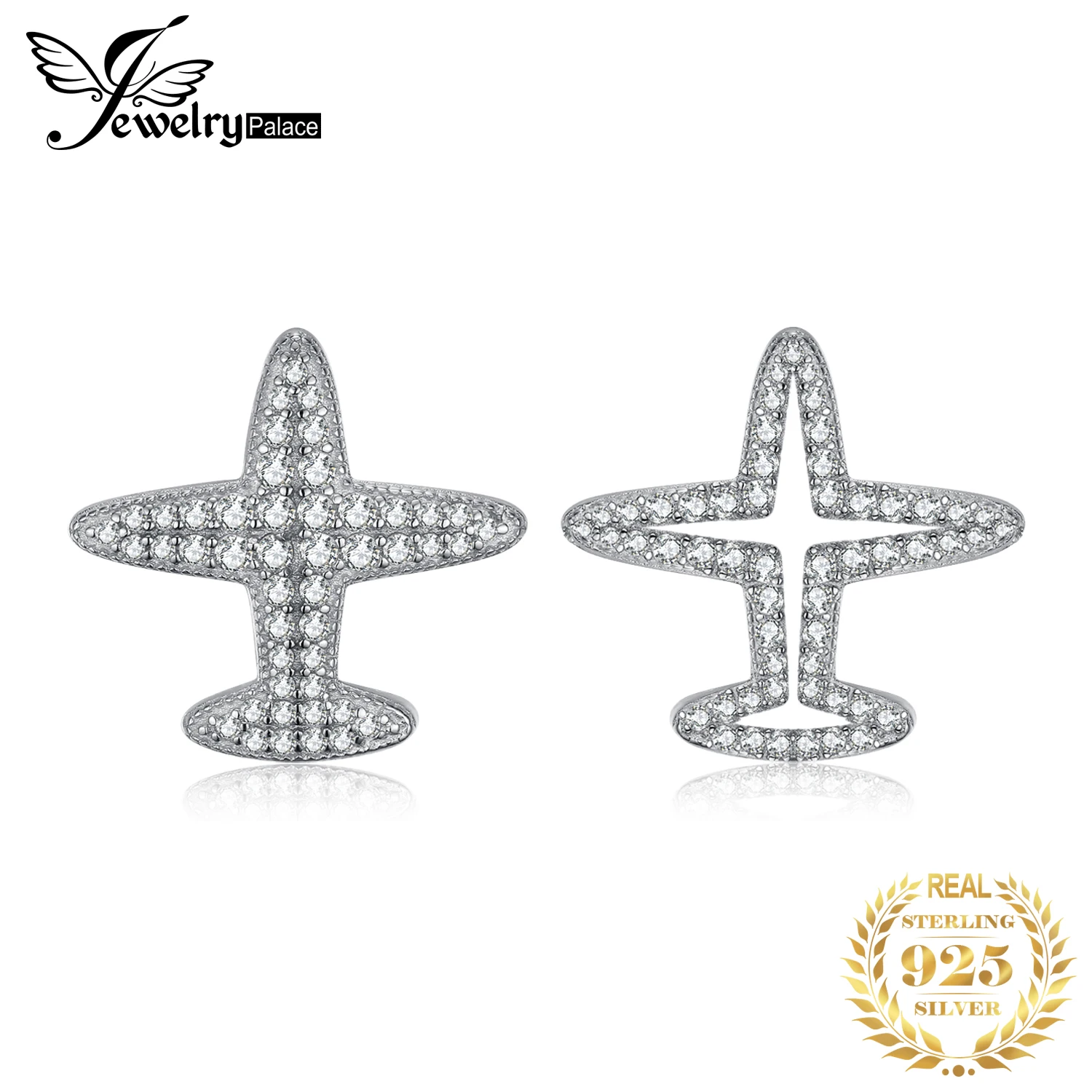 JewelryPalace Асимметричная самолет 0 3 т кубического циркония серьги 925 серебро |