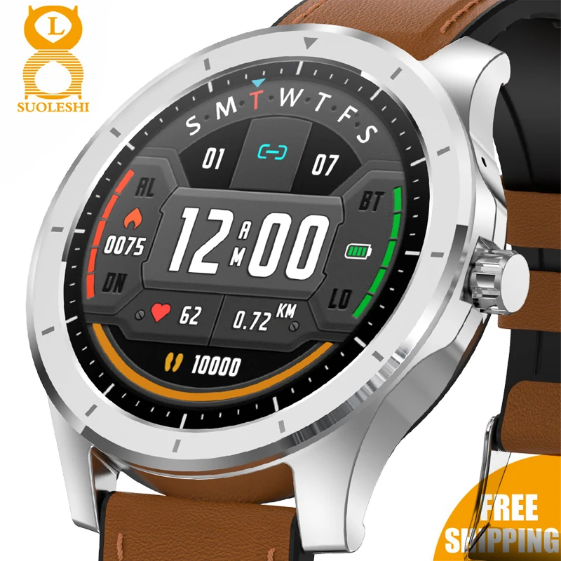 Новинка 2021 мужские Смарт часы с сенсорным экраном спортивные фитнес IP68