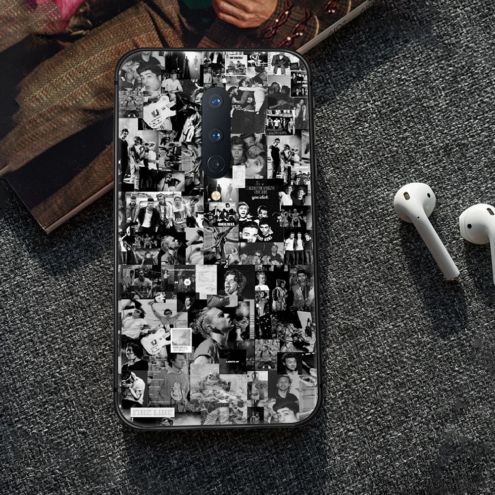 

One Direction Louis Tomlinson Phone Case Cover Hull For 1+ Oneplus 5T 6 6T 7 7T 8 8T Pro black Back Fashion Cover Painting