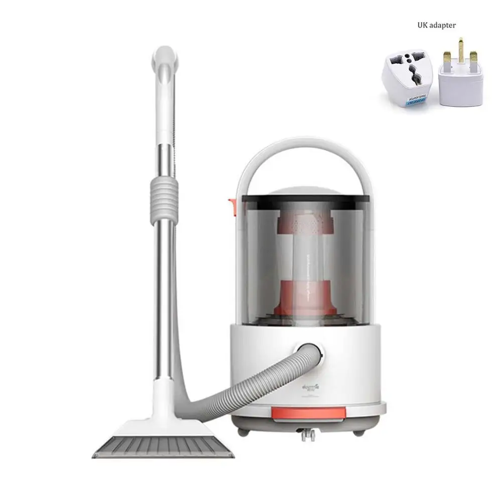 Add UK Adapter Xiaomi Deerma TJ200 сухой и влажный Многофункциональный пылесос бытовой мощный вакуумный Пылесос портативный для домашнего офиса - Цвет: Add UK Adapter