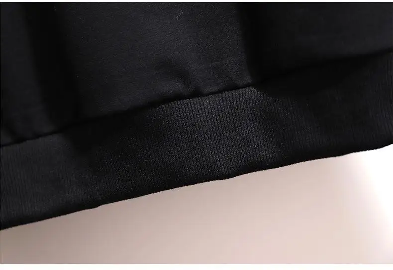 5XL 6XL свитшот большого размера женское письмо напечатано свободно толстовки пуловер длинный рукав теплый большой размер кофты повседневное пальто