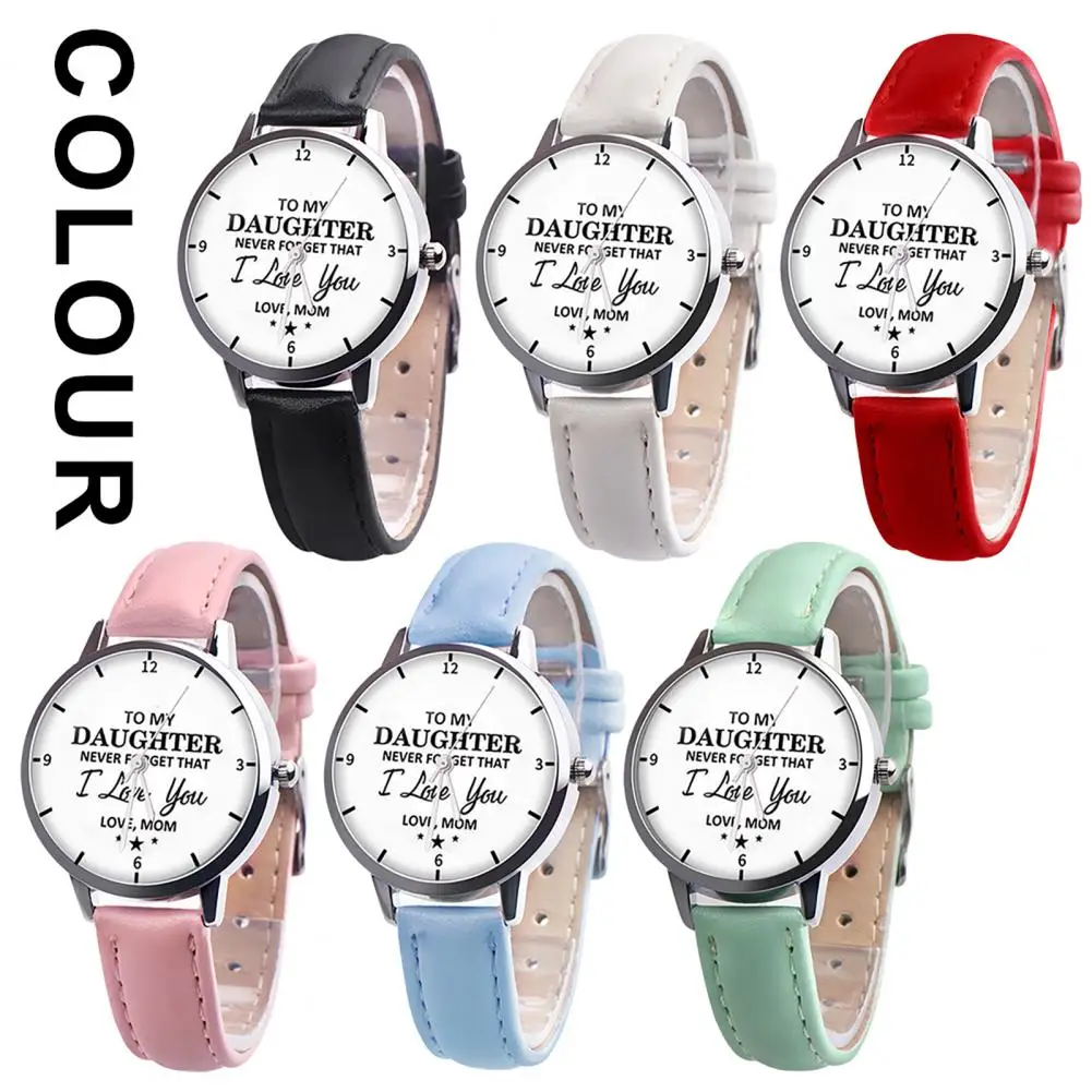 

2021 Fashion Women's Casual Quartz Leather Band Strap Watch Round Analog Clock Wrist Watches Mothers' Day Gifts for Women