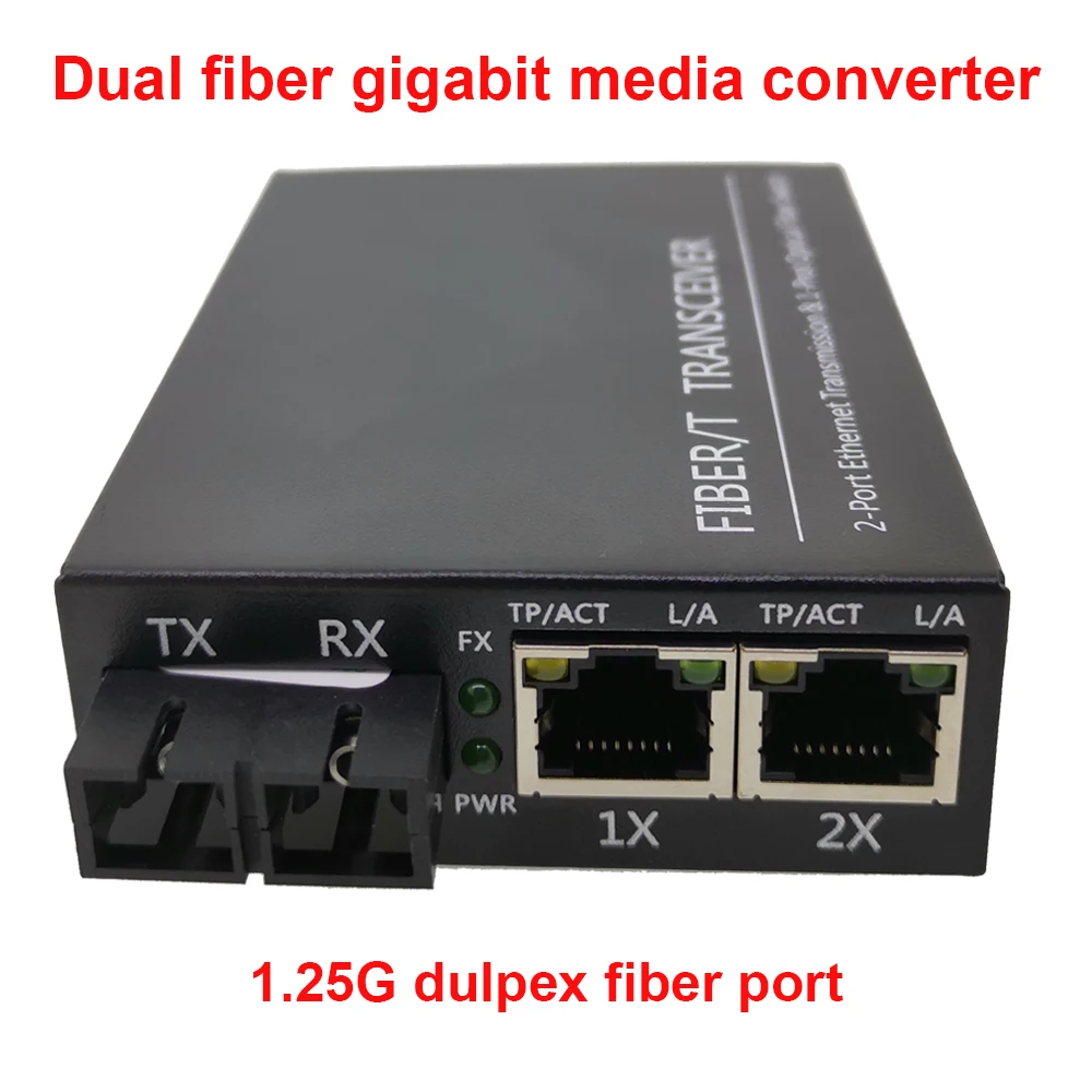 1F2G Dual fiber 1 25G 2UPT дуплексный 20 км гигабитный медиаконвертер 1000 Мбит/с одномодовый