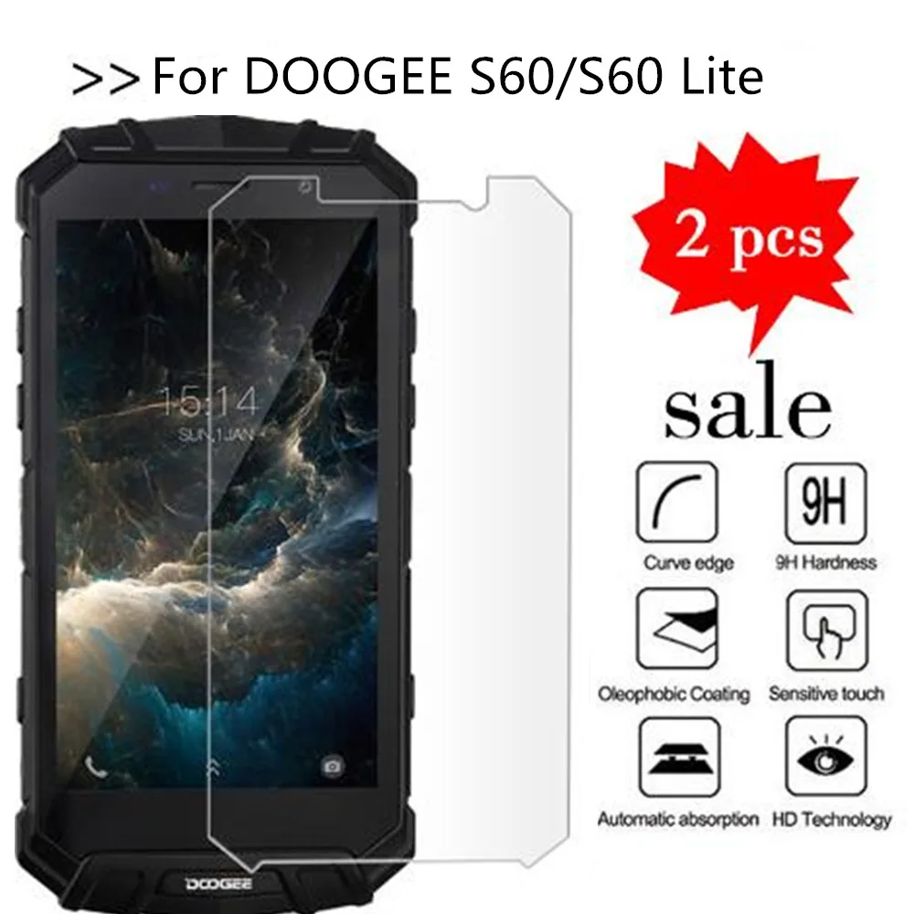 Закаленное стекло Для DOOGEE S60 Оригинал 9H Высококачественная защитная пленка