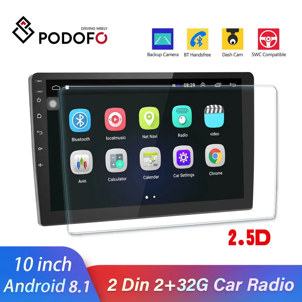 Автомобильный видеорегистратор Podofo с двумя объективами двойная камера G30 1080 P