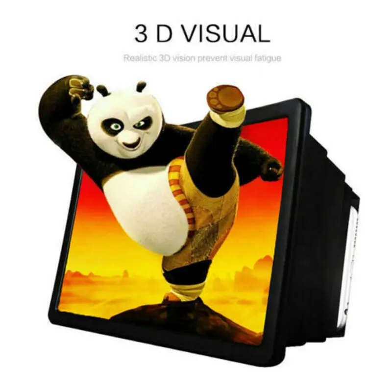 Портативный 3D увеличивающий экран смартфона увеличительное стекло усилитель