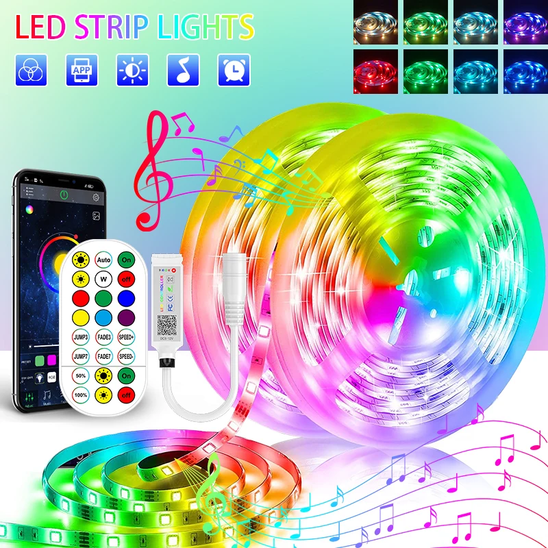 Светодиодная лента 5 м 5050RGB RGBWW 4 в 1 фоновая подсветка для телевизора