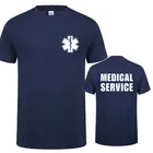 Футболка EMT для фельдшера неотложной медицинской помощи, мужская повседневная футболка, мужские крутые Топы с коротким рукавом, QR-035