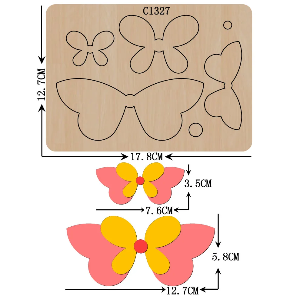Новый деревянный штамп в форме банта для скрапбукинга искусственные штампы