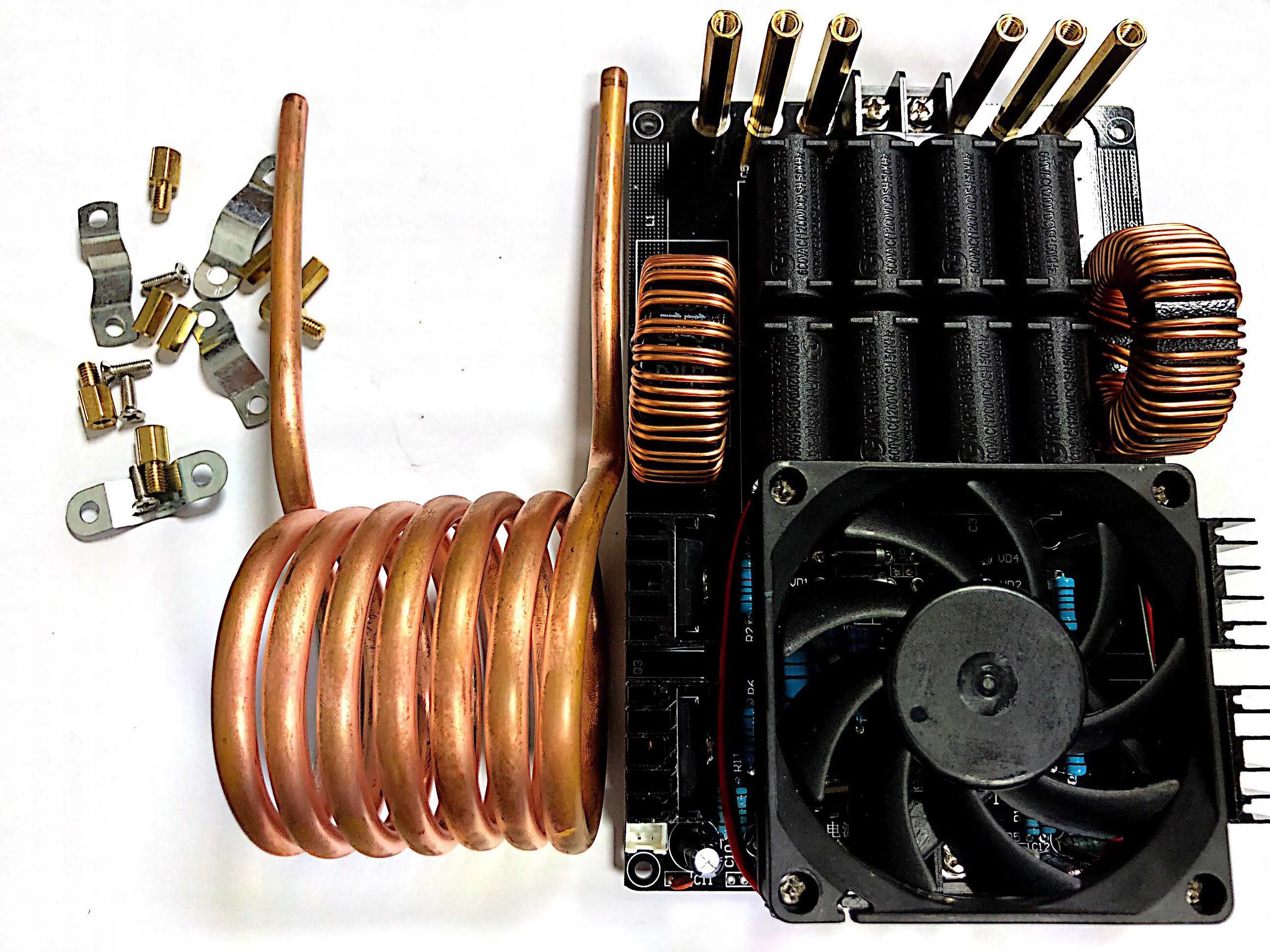 ZVS высокочастотная индукционная нагревательная машина 1 кВт готовый продукт может использоваться без нарезания