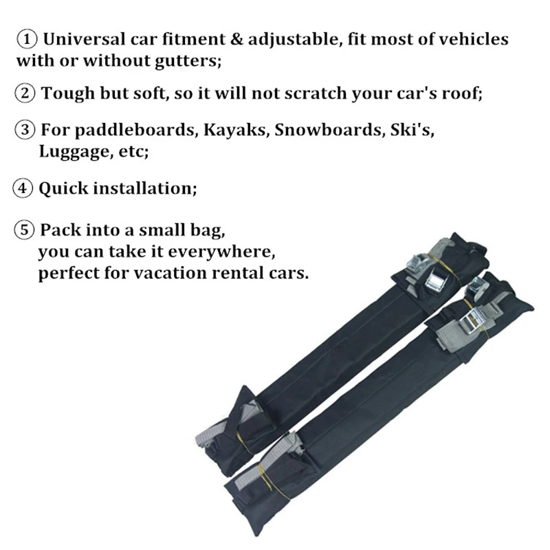 Универсальный автомобильный мягкий багажник на крышу багаж переноска для