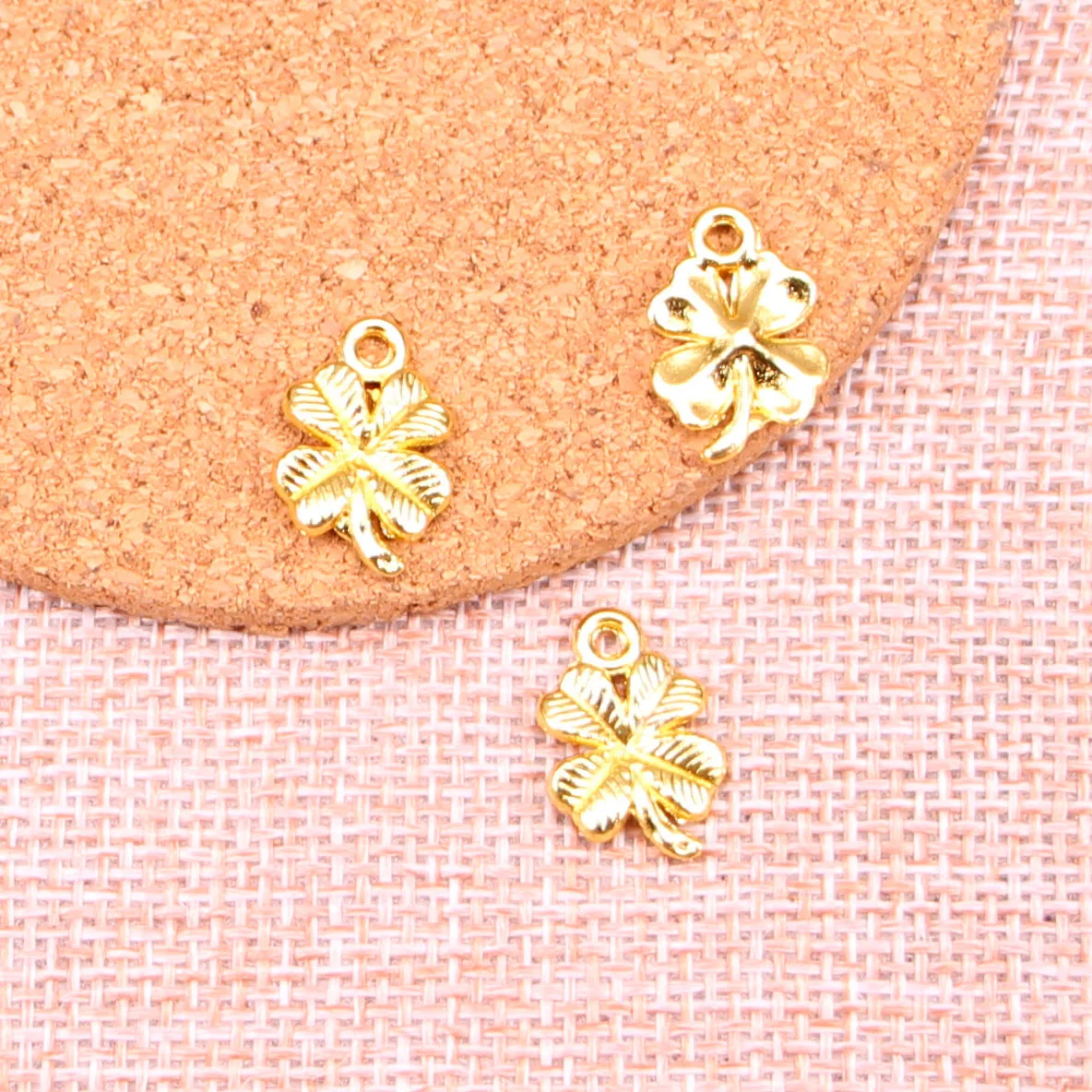 35 шт. подвески Клевер цветок металлический сплав для изготовления ювелирных