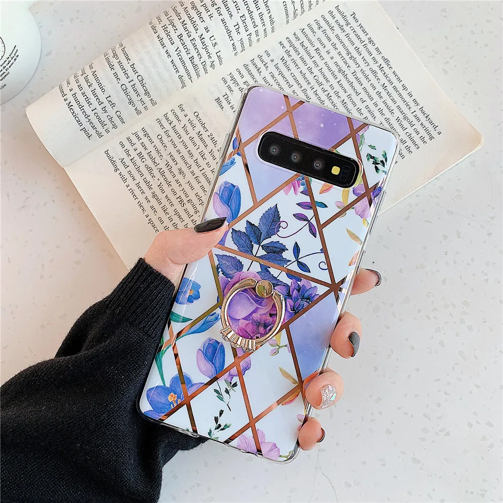 Чехол-держатель для samsung Galaxy S8, S9, S10 Plus, Note 8, 9, 10 Plus, A10, A20, A30, A50, A70, мягкий чехол