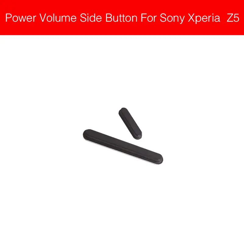 Black Гибкий кабель для sony Xperia Z5 E6653 E6603, кнопка регулировки громкости, кнопка включения и выключения звука - Цвет: Black