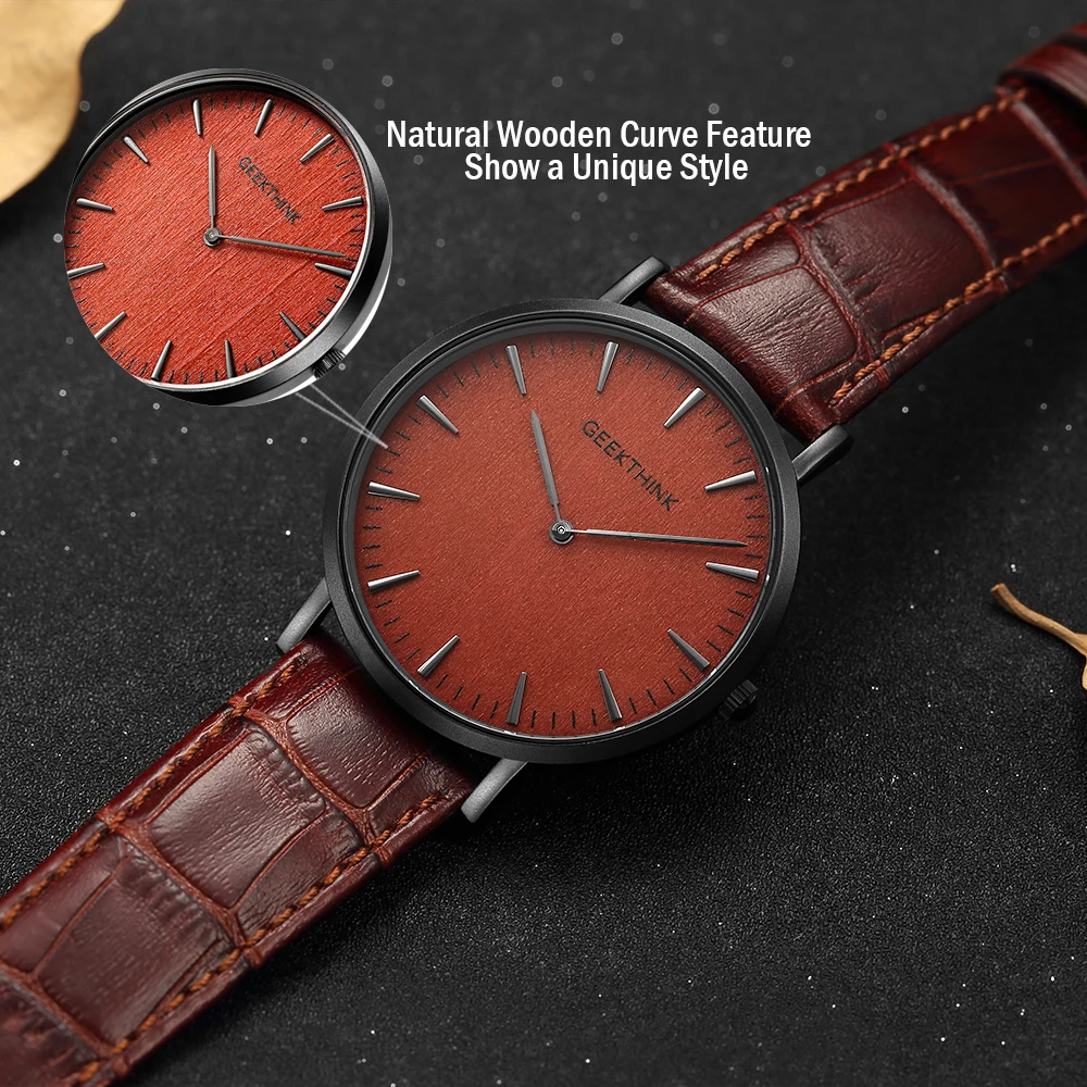 GEEKTHINK новые ультра тонкие топовые брендовые кварцевые часы Gentalman минималистичный