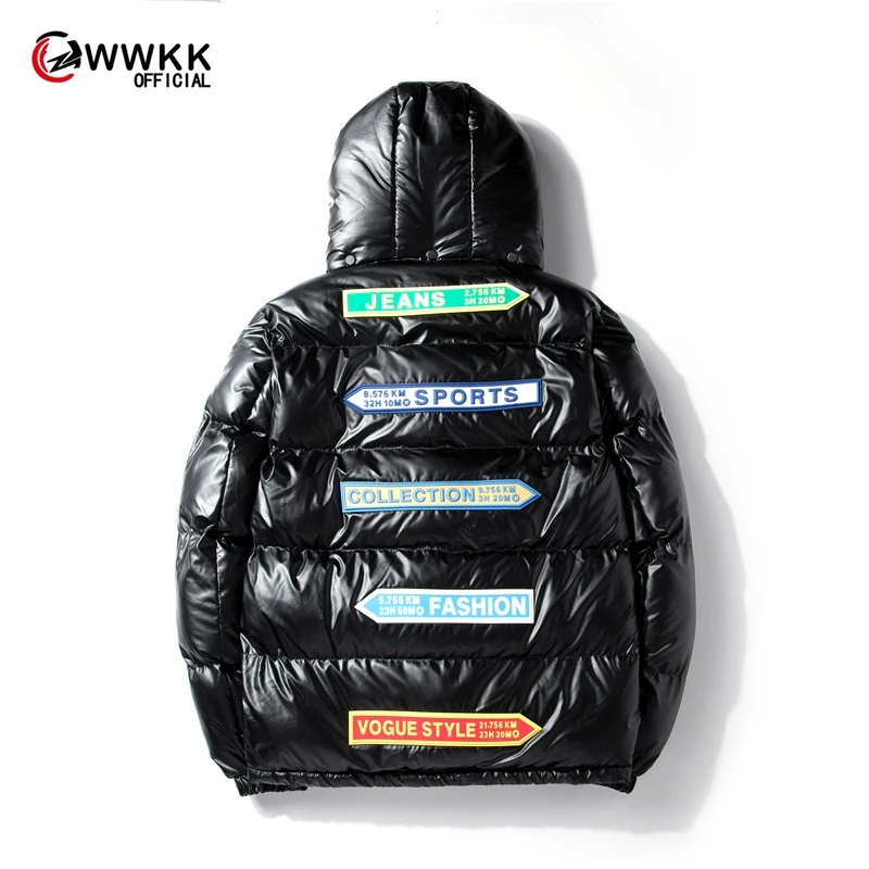WWKK 2020 Зимний пуховик для мужчин и женщин толстый теплый Сверхлегкий 90% белый