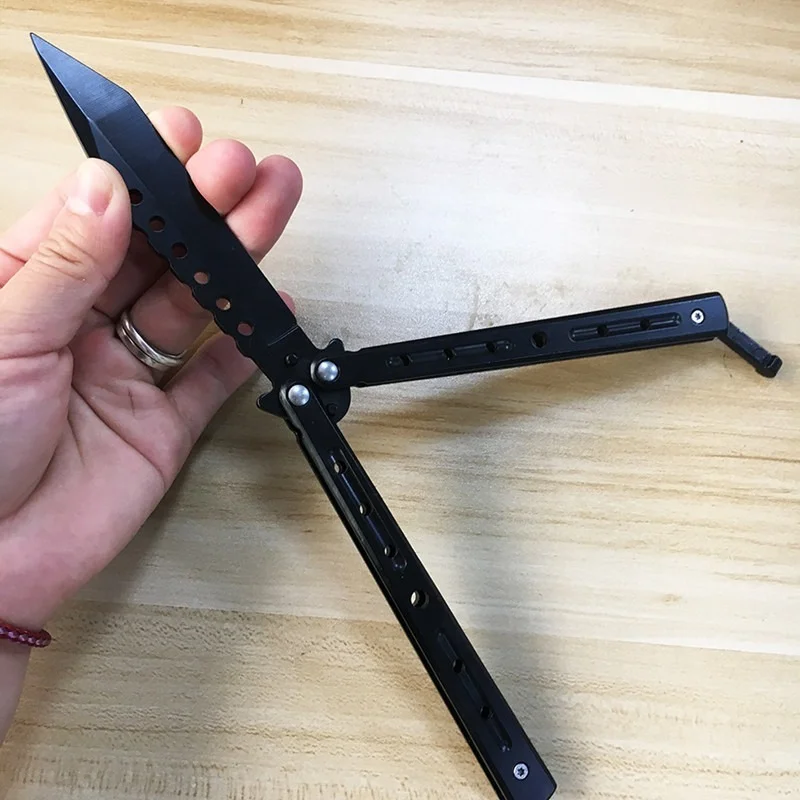 Новый складной нож-бабочка портативный полностью стальной Многофункциональный
